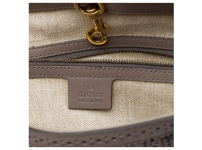 Tote Gucci Brown Large Microguccissima Brogue Duilio Marrom - vista 5