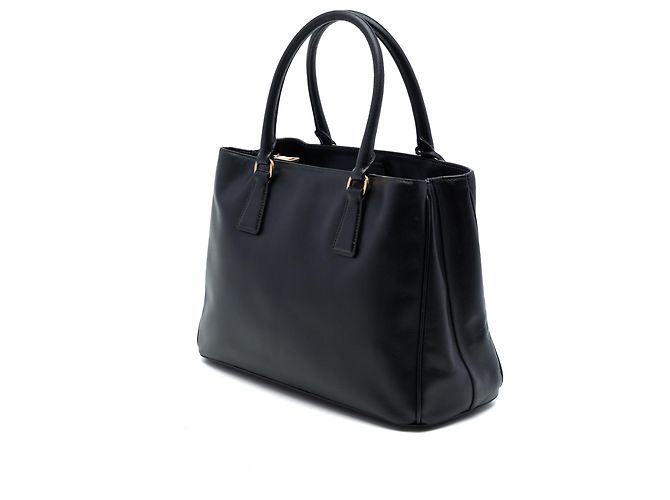 Prada Small Saffiano Lux Gardeners Tote Schwarz - Ansicht 2