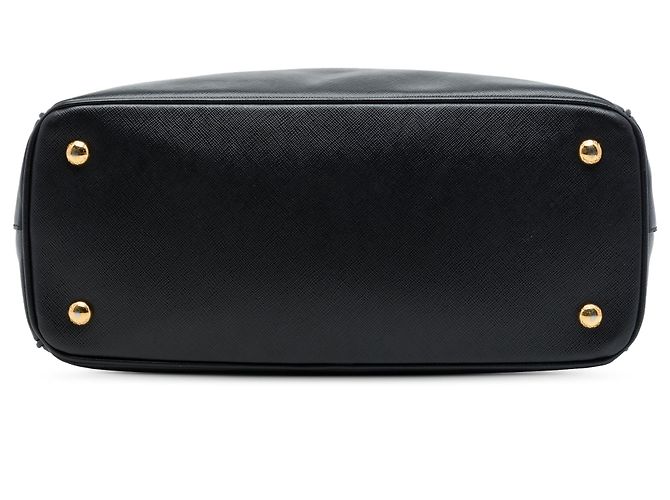 Prada Small Saffiano Lux Gardeners Tote Schwarz - Ansicht 3