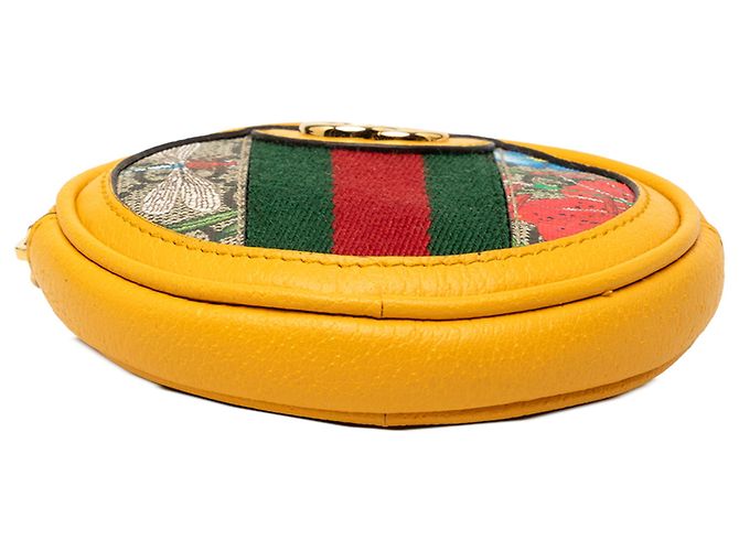 Monedero Gucci Beige GG Supreme Flora Web Ophidia - vista 3