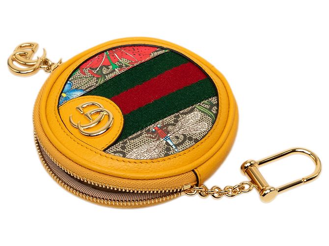 Monedero Gucci Beige GG Supreme Flora Web Ophidia - vista 6