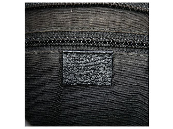 Borsa a tracolla Gucci in canvas GG nero - vista 5