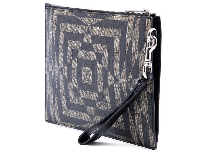 Clutch Gucci Beige GG Supreme Caleido - vista 2