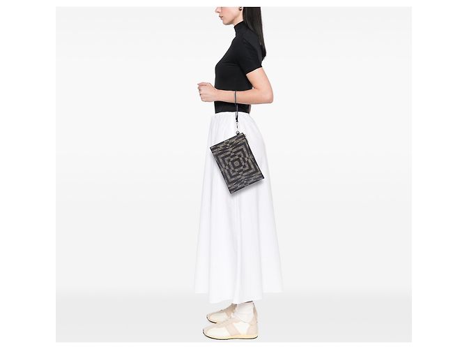 Clutch Gucci Beige GG Supreme Caleido - vista 6