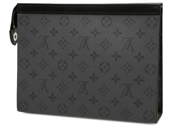 Louis Vuitton Gray Monogram Eclipse Reverse Pochette Voyage MM - vista 2