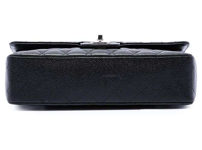 Chanel Black Medium Classic Caviar Double Flap Schwarz - Ansicht 3