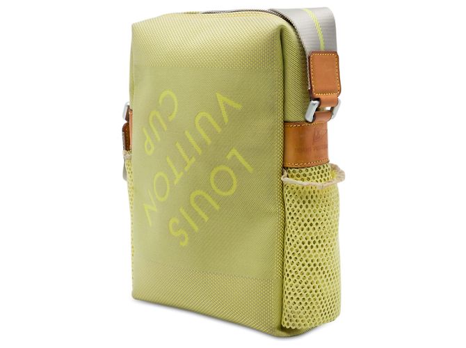 Borsa Louis Vuitton Green Limited Edition Damier Geant LV Cup Weatherly Bag - vista 2