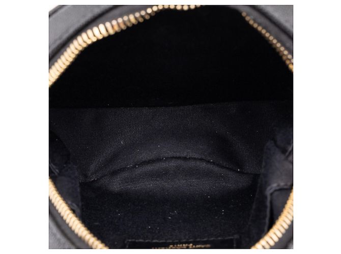 Autre Marque Borsa Camera Saint Laurent in pelle Grain De Poudre nera con chevron e vinile Nero - vista 4