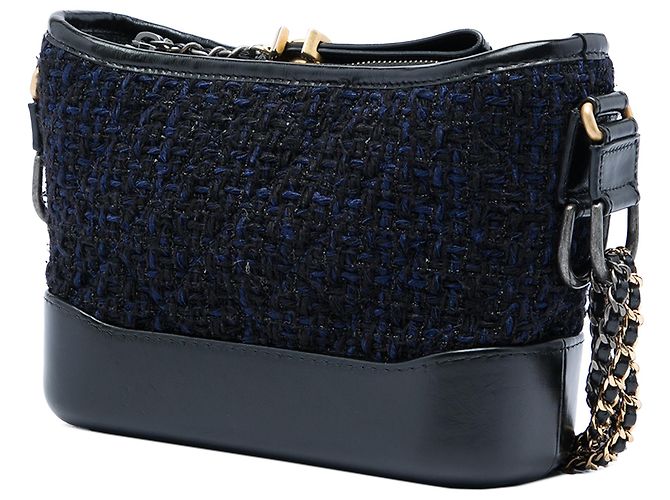 Chanel Gabrielle Crossbody Klein Tweed Schwarz - Ansicht 2
