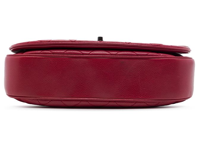 Chanel Red Medium Quilted Caviar Casual Pocket Flap Rosso - vista 3