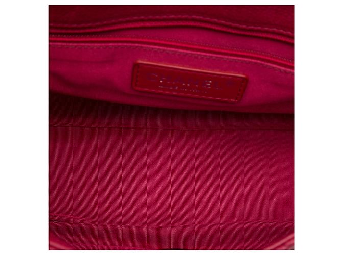 Chanel Red Medium Quilted Caviar Casual Pocket Flap Rosso - vista 4