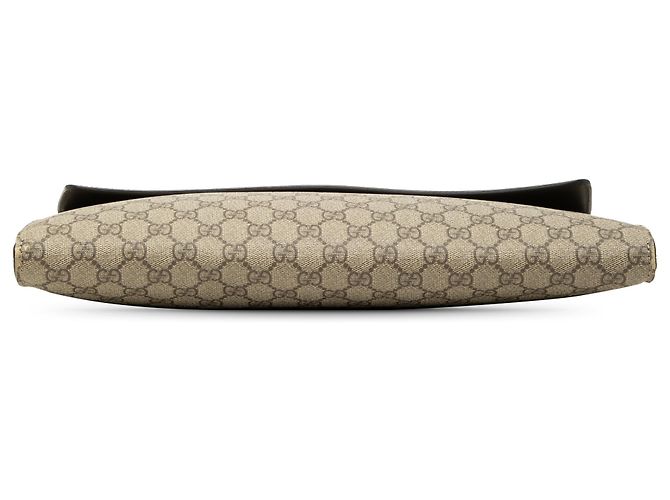 Clutch a Busta Gucci Beige GG Supreme - vista 3