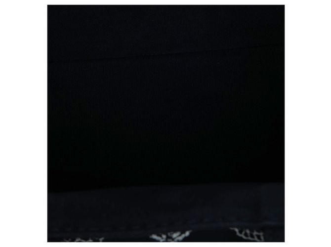 Prada Black Canvas Canapa Logo Tote Schwarz - Ansicht 4