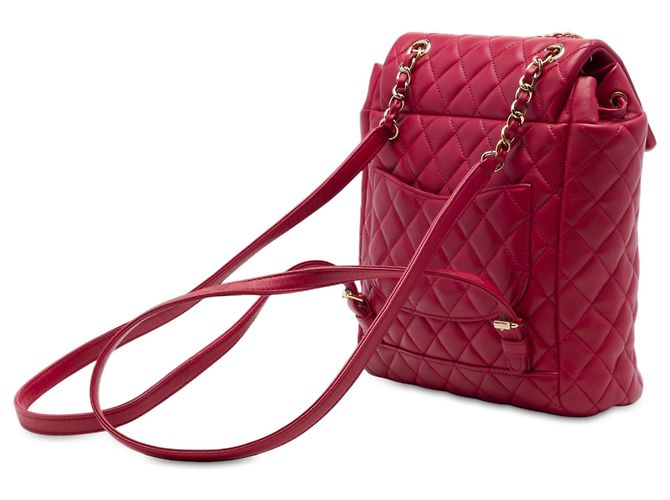 Zaino Chanel Red Mini Quilted Lambskin Urban Spirit Rosso - vista 2