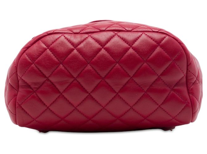 Zaino Chanel Red Mini Quilted Lambskin Urban Spirit Rosso - vista 3