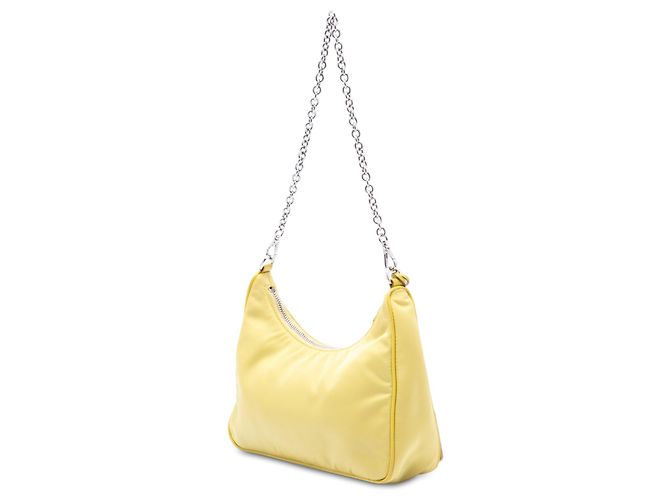 Bolsa Prada Yellow Mini Tessuto Re Edition 2005 Amarelo - vista 2