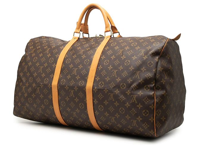 Louis Vuitton Brown Monogram Keepall 60 Marrone - vista 2