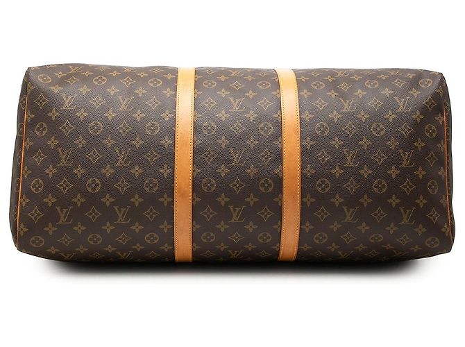 Louis Vuitton Brown Monogram Keepall 60 Marrone - vista 3