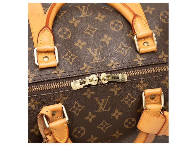 Louis Vuitton Brown Monogram Keepall 60 Marrone - vista 6