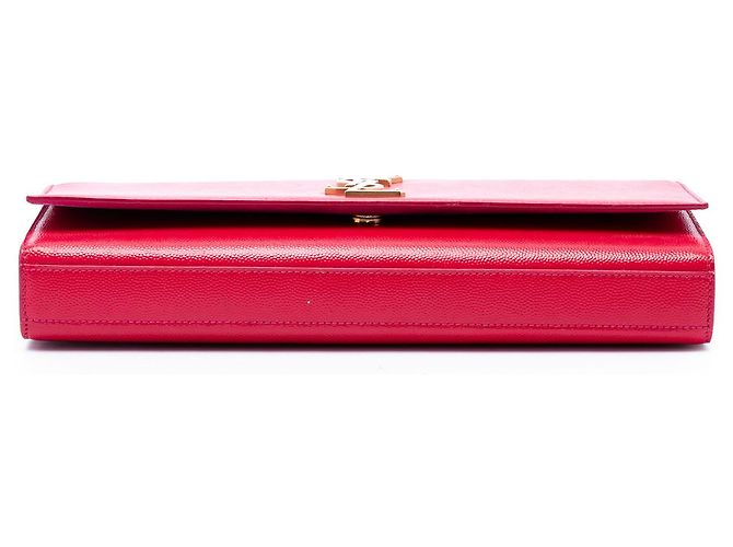 Autre Marque Clutch Saint Laurent Red Grain de Poudre Monogram Cassandre Roja - vista 3