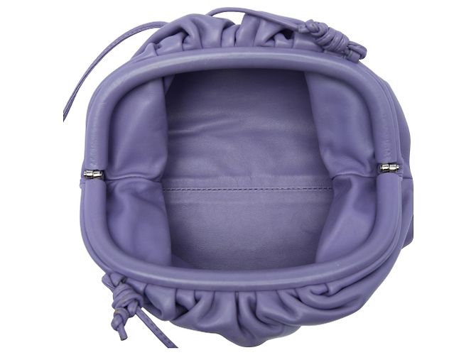 Bottega Veneta The Mini Pouch Crossbody in nappa viola Porpora - vista 4