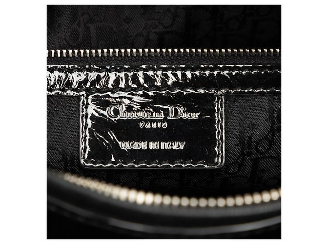 Dior Black Large Patent Cannage Lady Dior Negro - vista 5