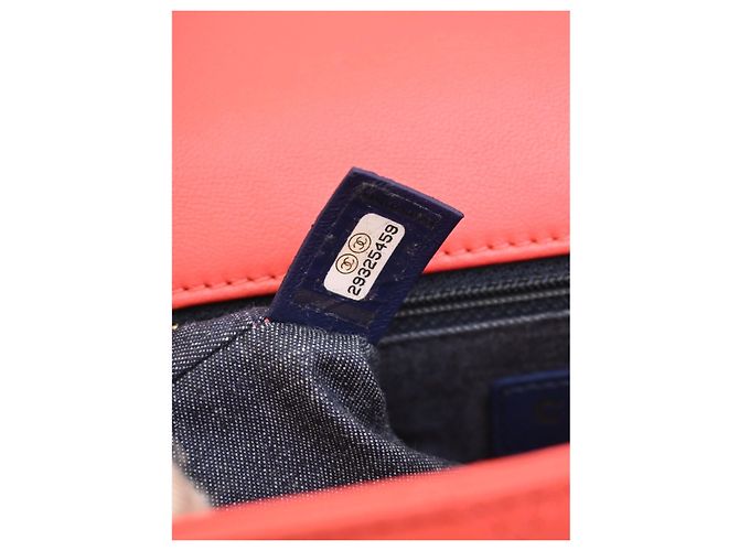 Chanel Red Small Lambskin Elegant Chain Single Flap Rouge - vue 8