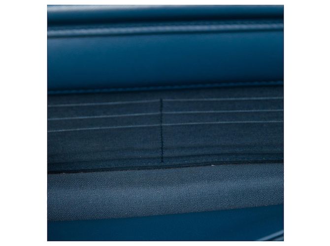 Chanel Blue CC Embossed Lambskin Diamond Wallet On Chain Geldbörse Blau - Ansicht 4