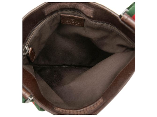 Borsa a tracolla Gucci in tela GG beige con Web - vista 4
