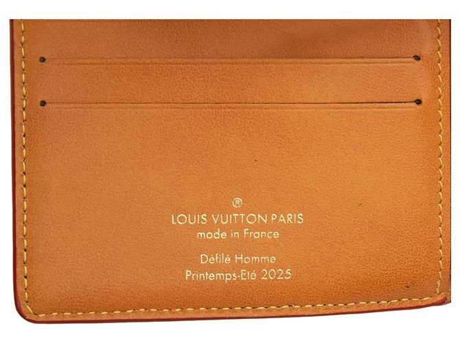 Louis Vuitton Blue LV Birds Damier Denim Portefeuille Multiple Bifold Wallet - vista 5