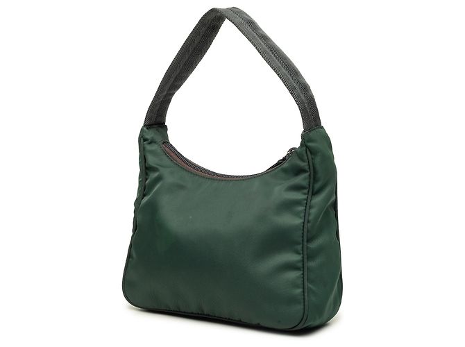 Borsa a tracolla Prada Mini Tessuto Re Edition 2000 Verde Verde scuro - vista 2