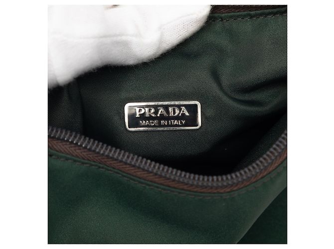 Borsa a tracolla Prada Mini Tessuto Re Edition 2000 Verde Verde scuro - vista 5