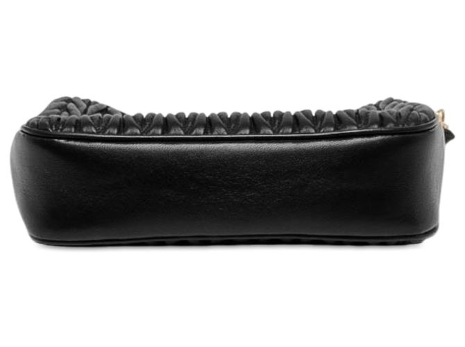 Borsa Satchel Miu Miu in nappa Matelassé nera Nero - vista 3