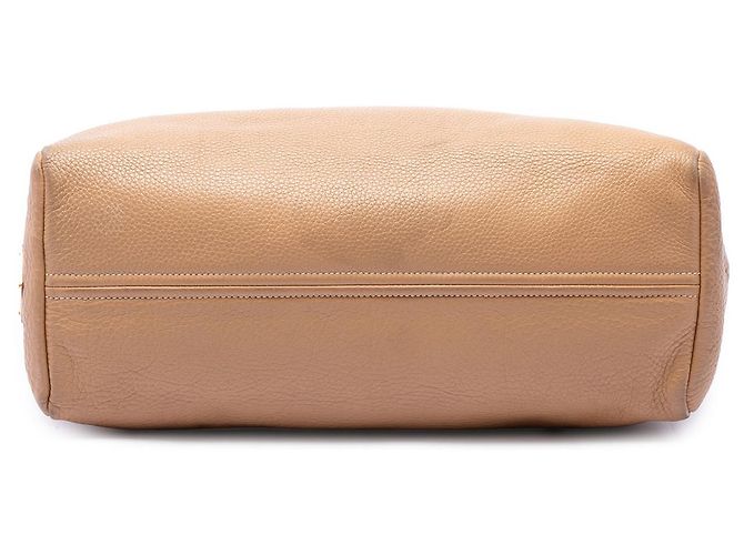 Prada Brown Vitello Daino Shopper Tote Light brown - view 3