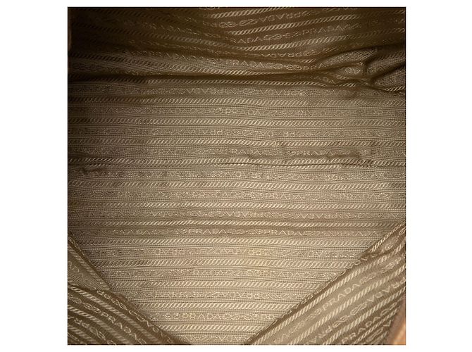 Prada Brown Vitello Daino Shopper Tote Light brown - view 4
