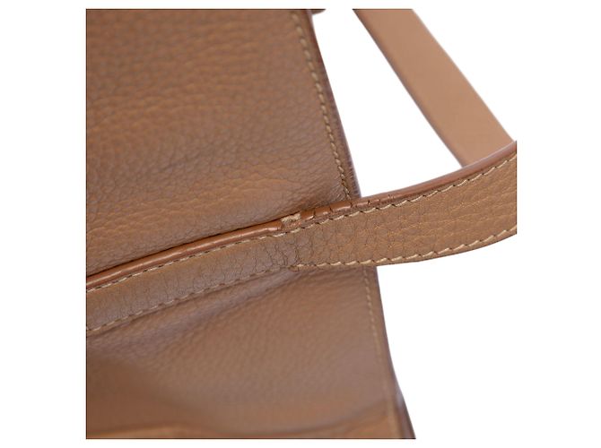 Prada Brown Vitello Daino Shopper Tote Light brown - view 5