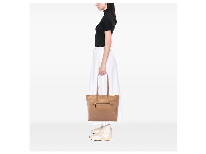 Prada Brown Vitello Daino Shopper Tote Light brown - view 6