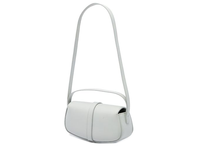 Céline Pochette Tabou Celine en cuir de veau lisse gris avec bandoulière Marron - vue 2