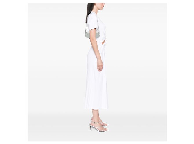 Céline Pochette Tabou Celine en cuir de veau lisse gris avec bandoulière Marron - vue 5