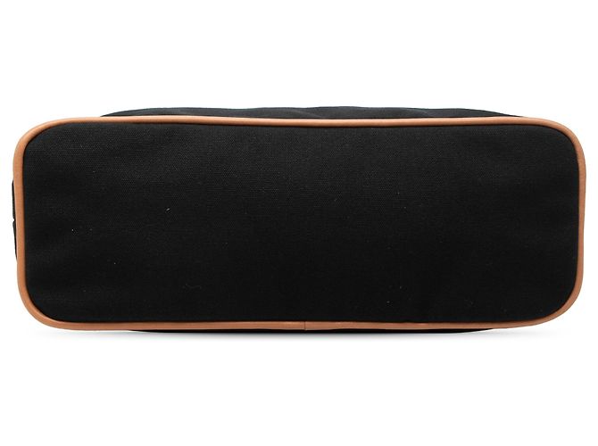 Hermès Black Toile Bolide Trousse De Voyage MM Negro - vista 3