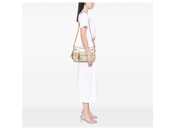 Louis Vuitton White Monogram Multicolore Lodge GM - view 6