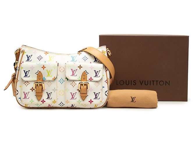 Louis Vuitton White Monogram Multicolore Lodge GM - view 7
