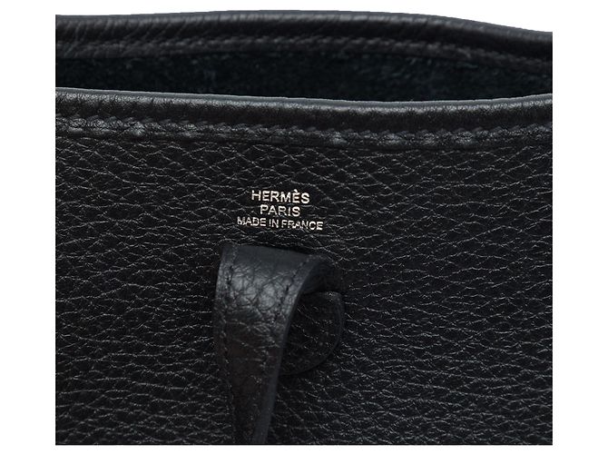 Hermès Black Clemence Evelyne I 16 Amazone Negro - vista 5