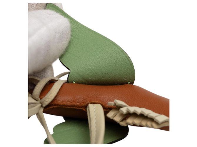 Hermès Brown Milo Lambskin and Swift GriGri Rodeo Pegasus Bag Charm PM - view 4