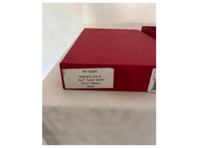 Luvas Valentino Rockstud em couro vermelho - vista 4