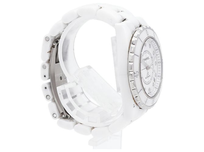 Orologio da uomo Chanel J12 12P Diamond H1629 Quadrante Bianco - vista 3