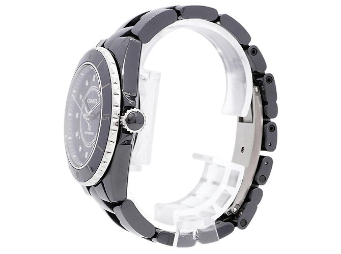 Orologio da uomo Chanel J12 12P Diamond H5702 Quadrante Nero - vista 2