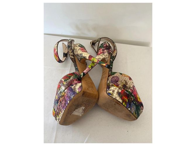 Jimmy Choo Sandali con platform multicolore - vista 3