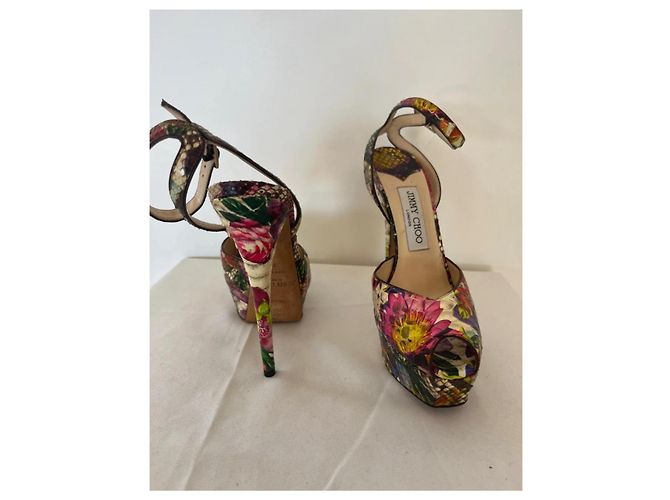 Jimmy Choo Sandali con platform multicolore - vista 5