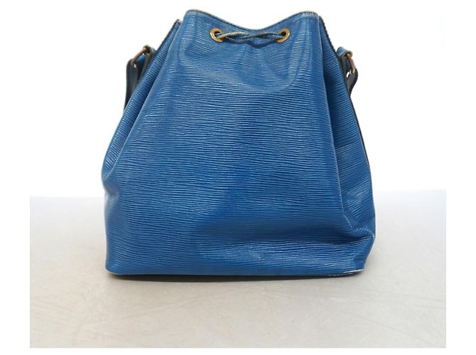 Noe Borsa a tracolla Louis Vuitton Epi Petit Noé Blu - vista 11
